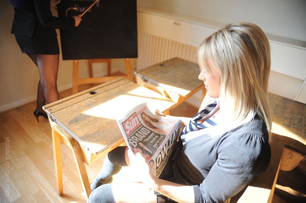 Amy Green And Deputy Headmistress Elise In A Careers Session