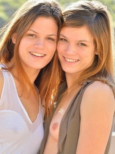 Romi And Raylene Twins Casual Flashers From First Time Videos