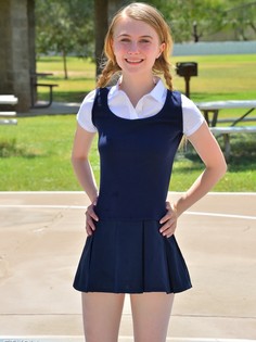 Sharlotte Schoolgirl Style From First Time Videos
