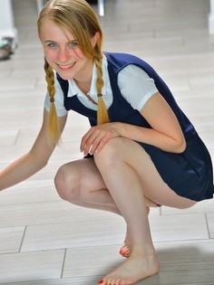 Sharlotte Schoolgirl Style From First Time Videos