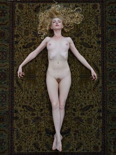 Tiana Poses Nude On Persian Rug From LSG Models